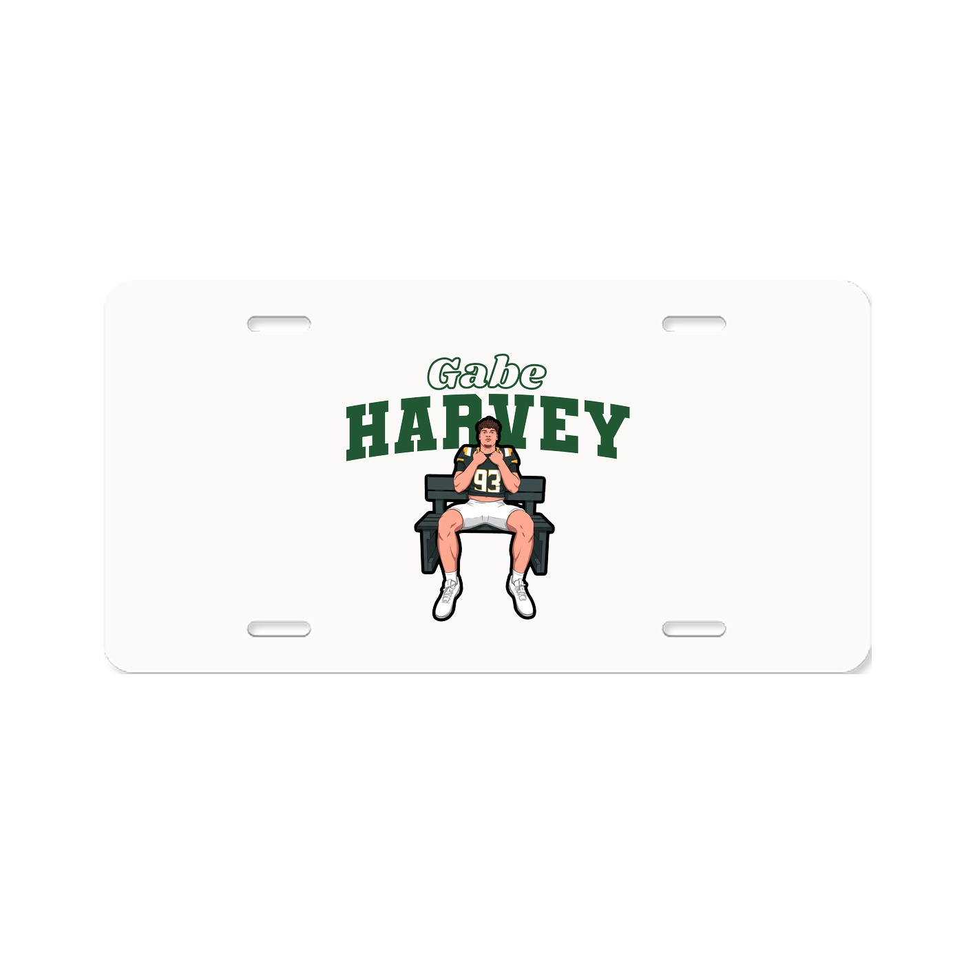 License Plate — Name Arch in Classic
