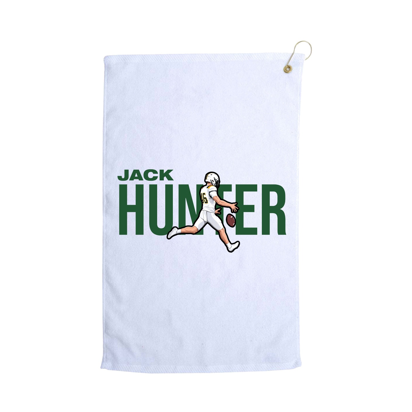 Golf Towel — Player Name in White