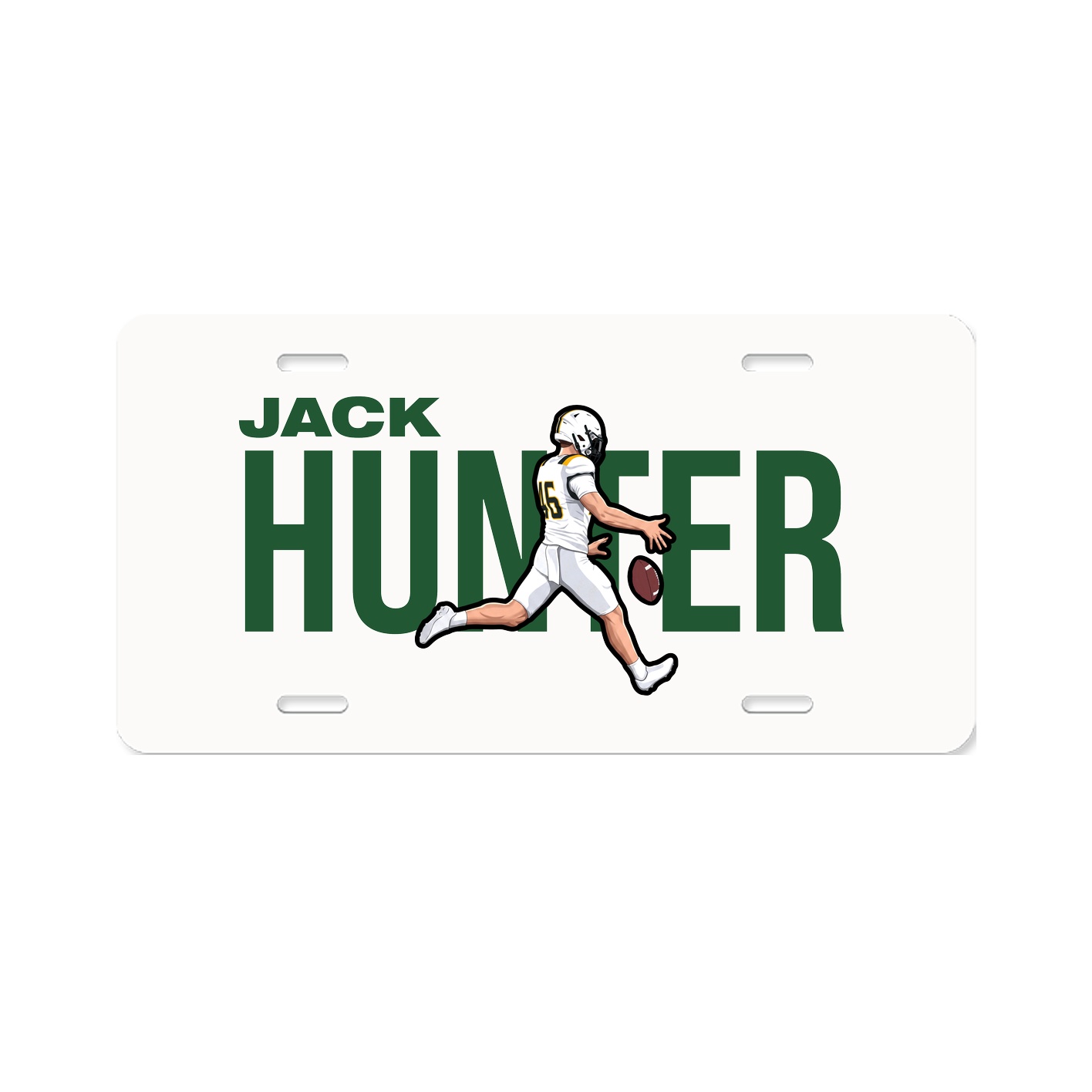 License Plate — Player Name in Classic