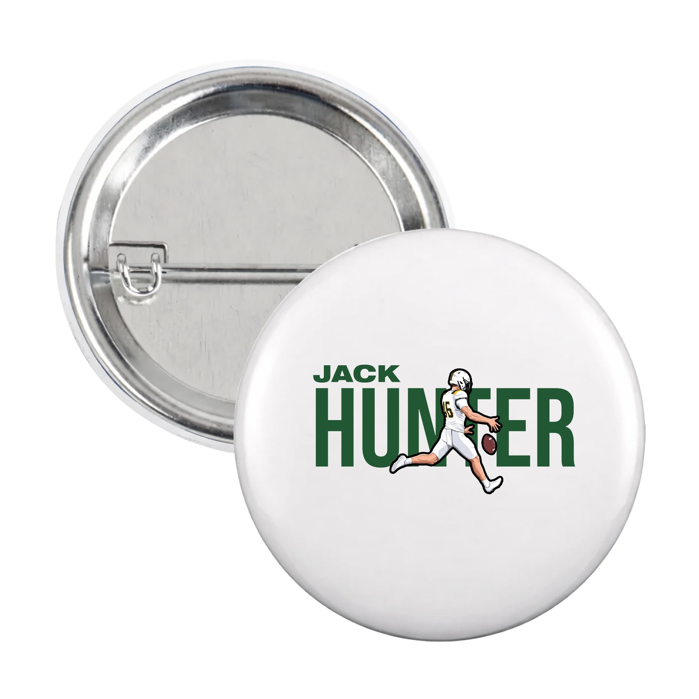 Game Day Button — Player Name in White