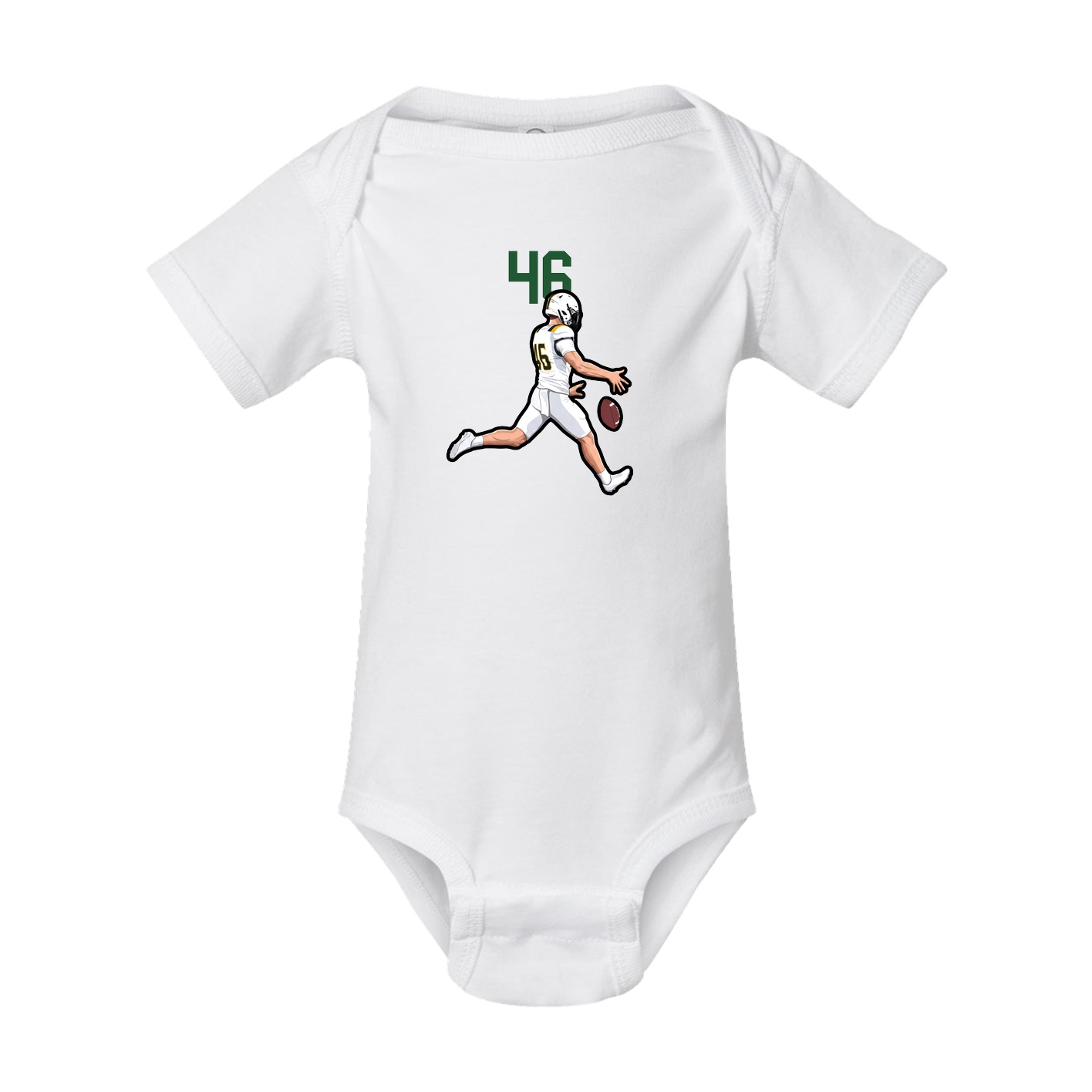 Baby Onesie — Number Top in White