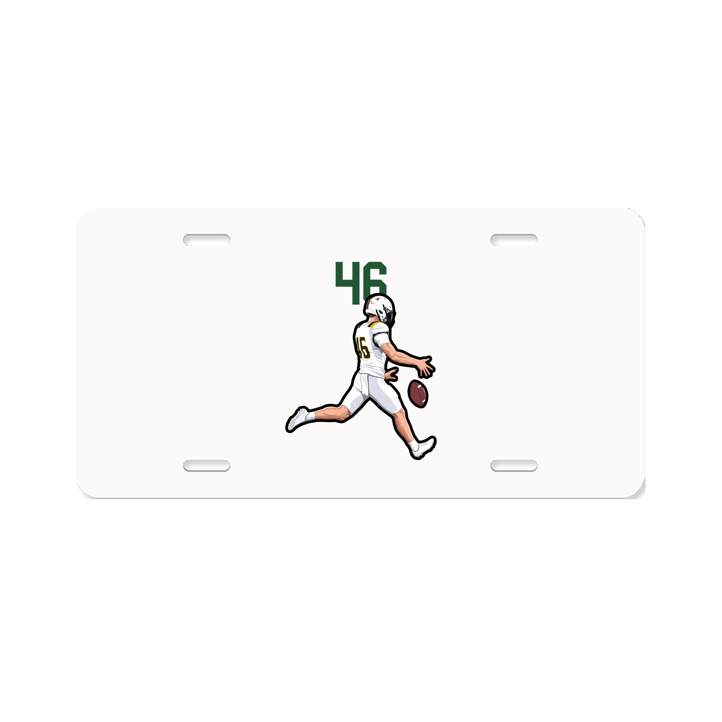 License Plate — Number Top in Classic