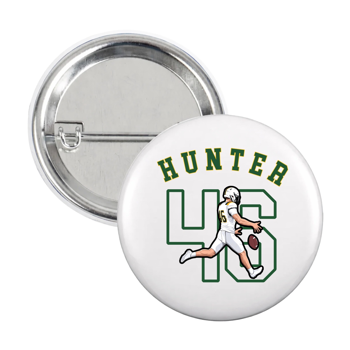 Game Day Button — Shirsey Arch in White
