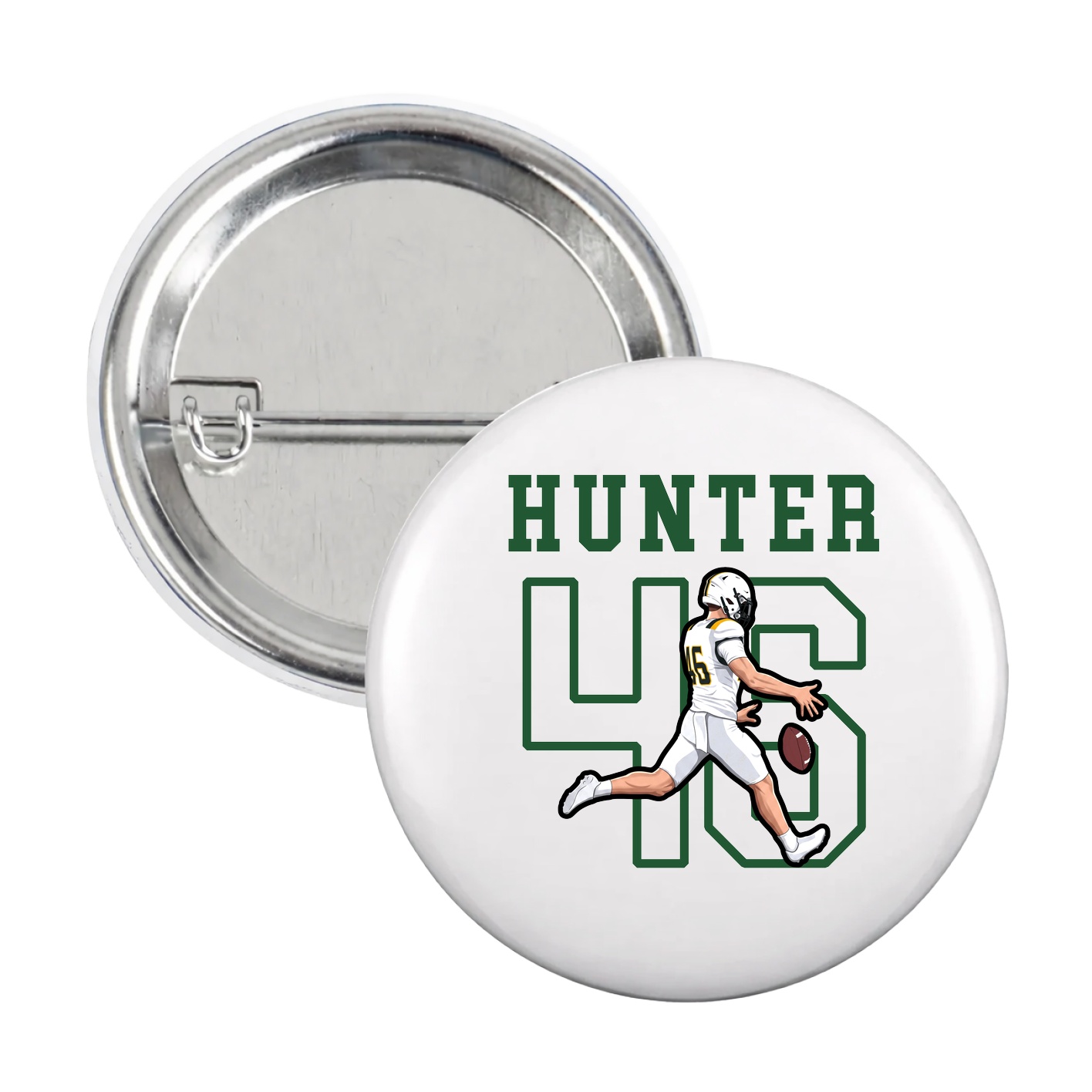 Game Day Button — Shirsey in White