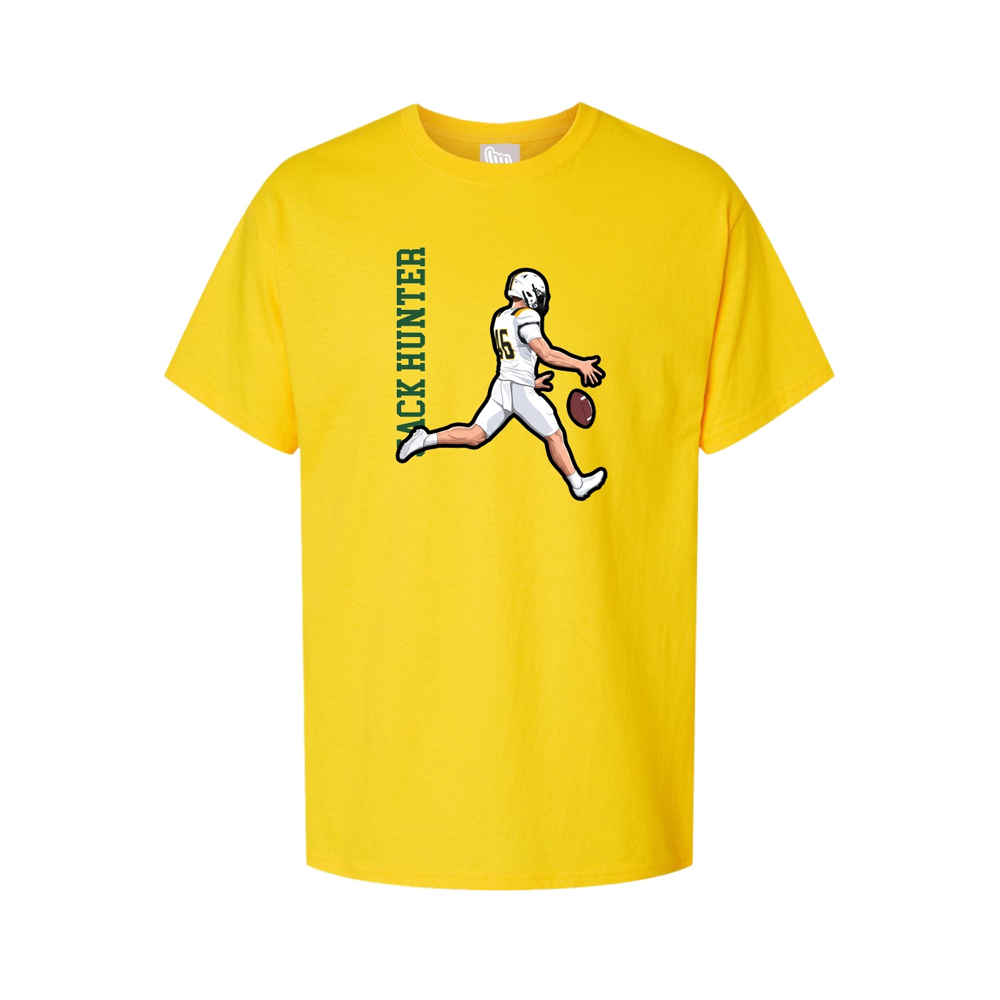 Tee — Name Vertical in Gold