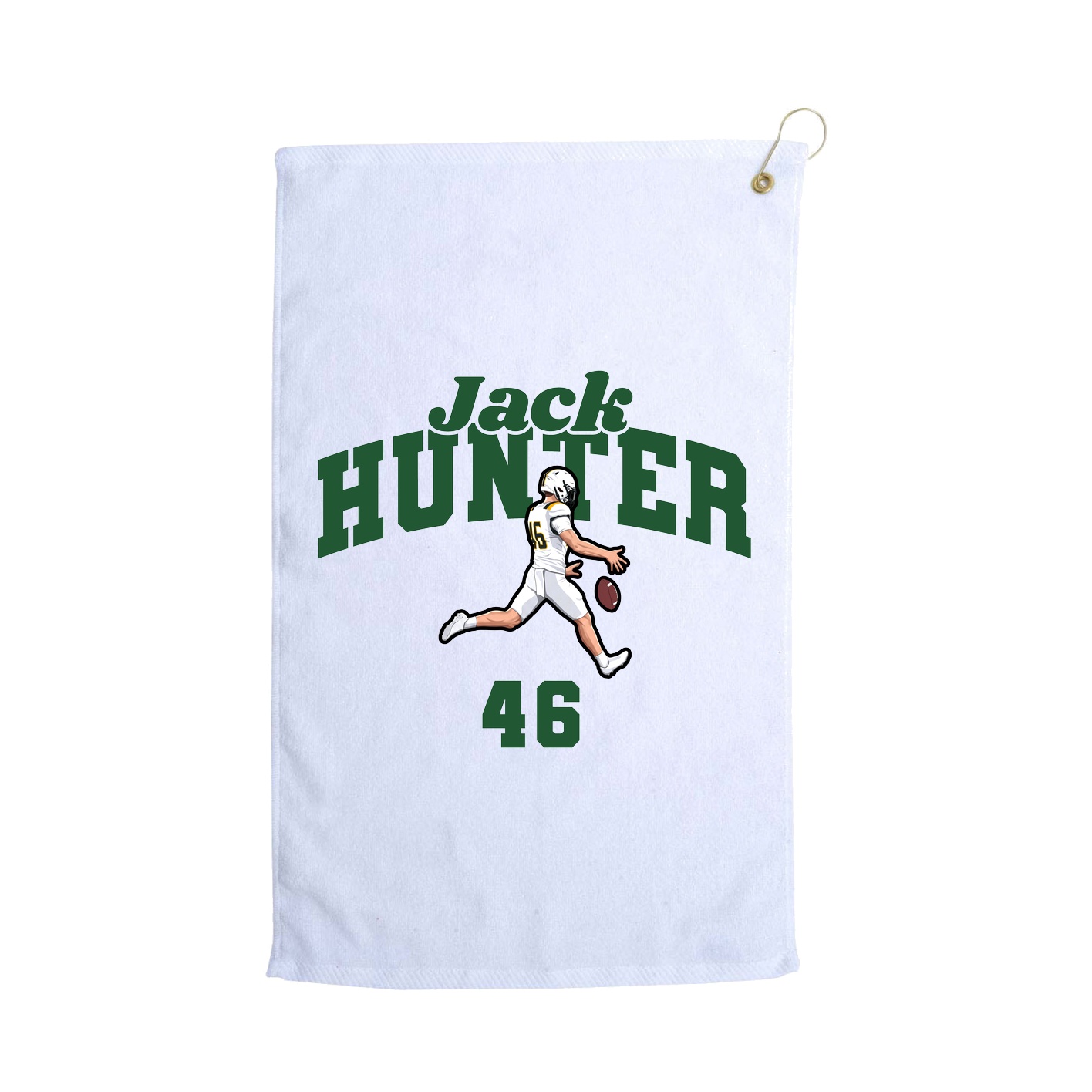 Golf Towel — Signature Arch in White