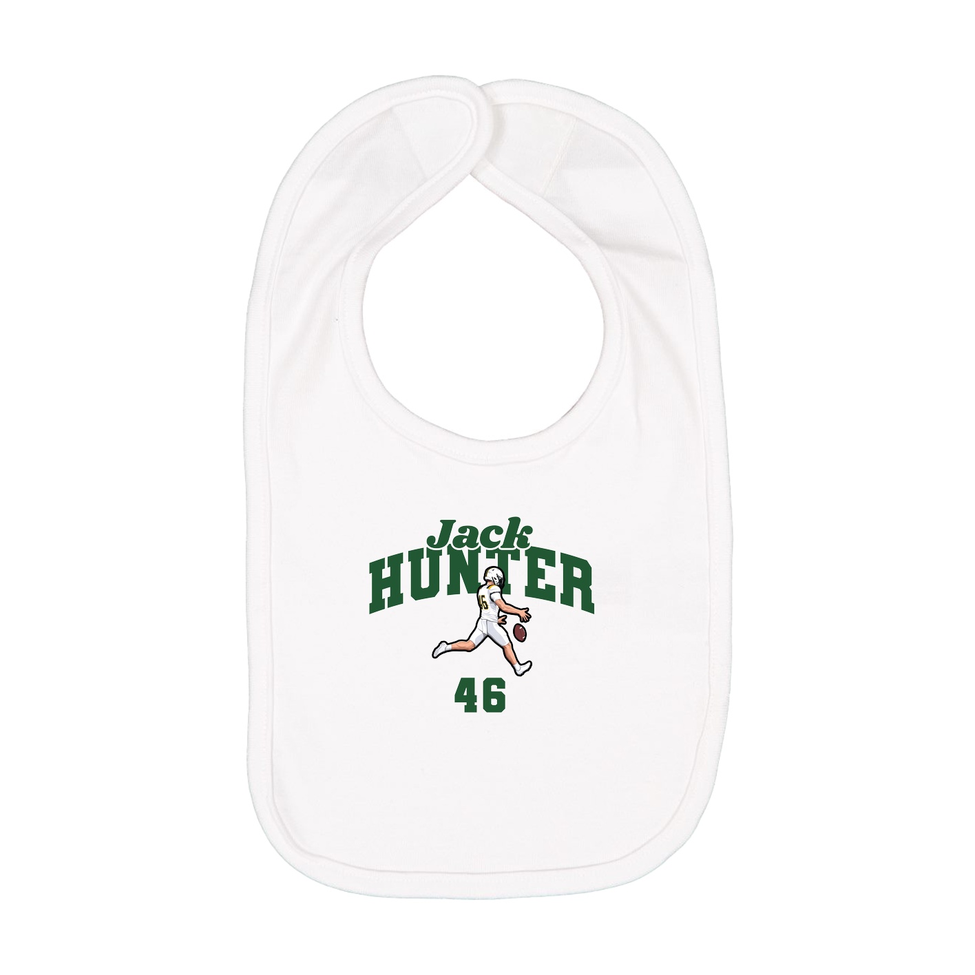 Infant Bib — Signature Arch in White