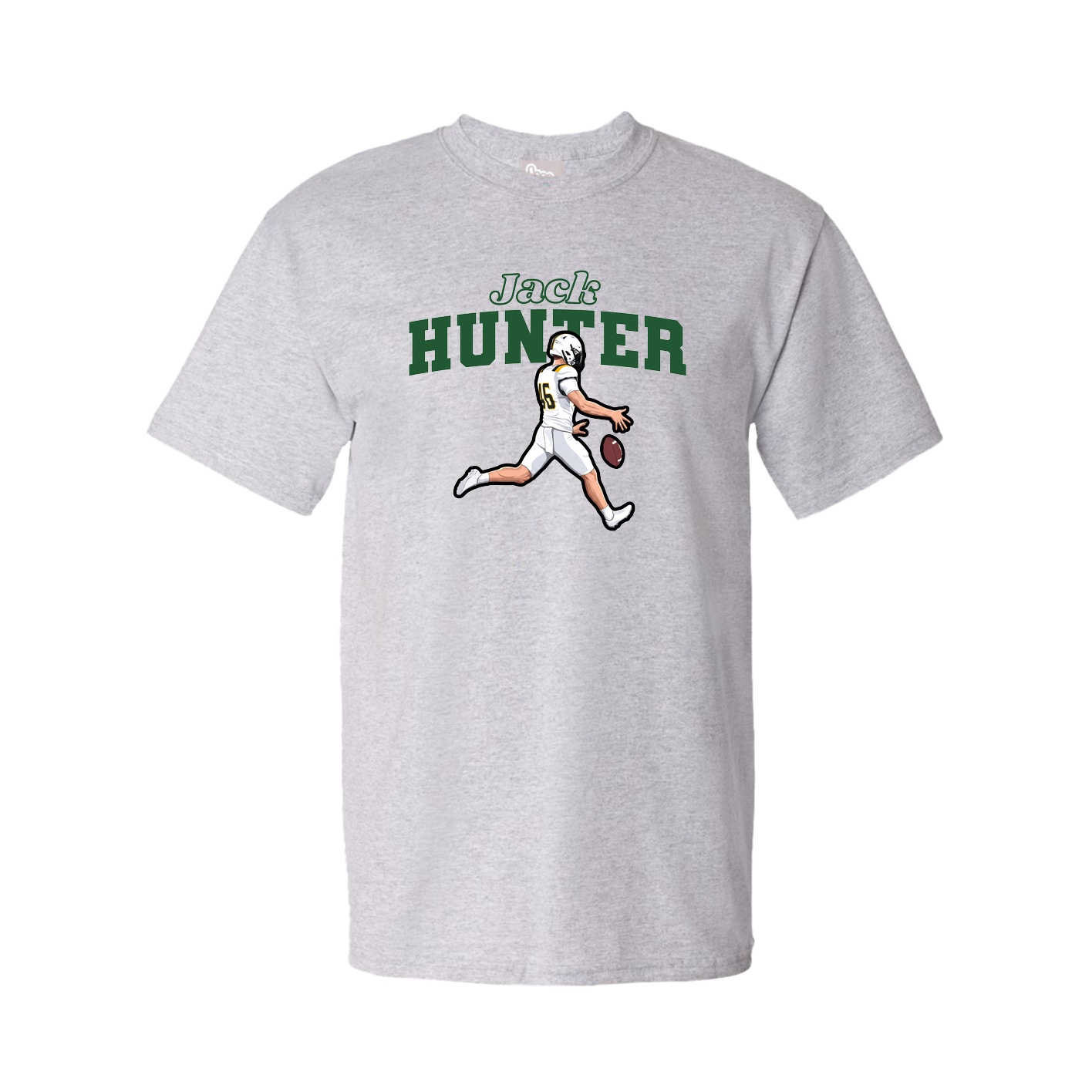 Youth Tee — Name Arch in Grey