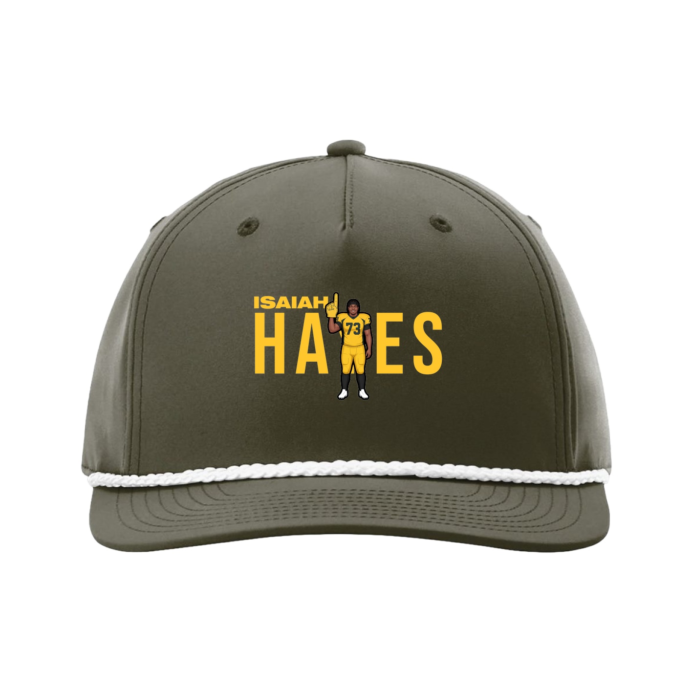 Five-Panel Classic Rope Cap — Player Name in Green