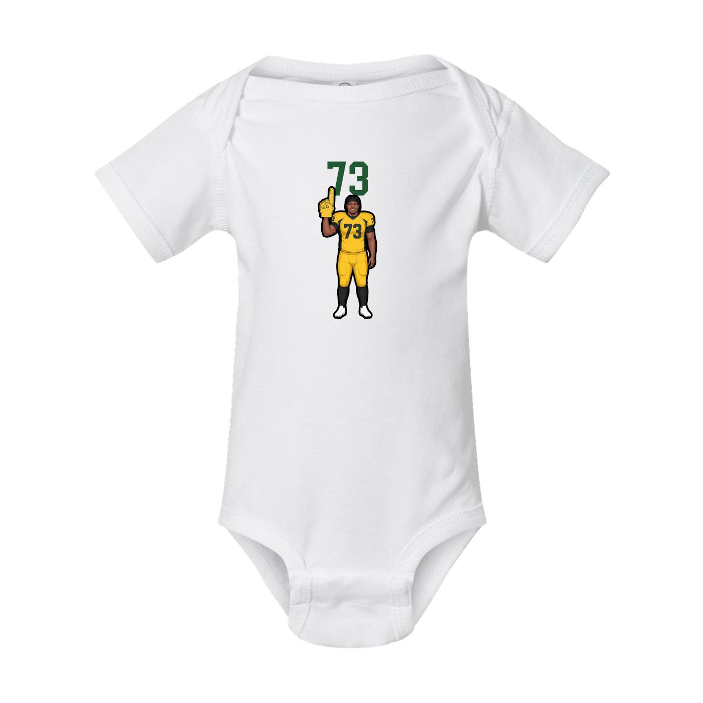 Baby Onesie — Number Top in White