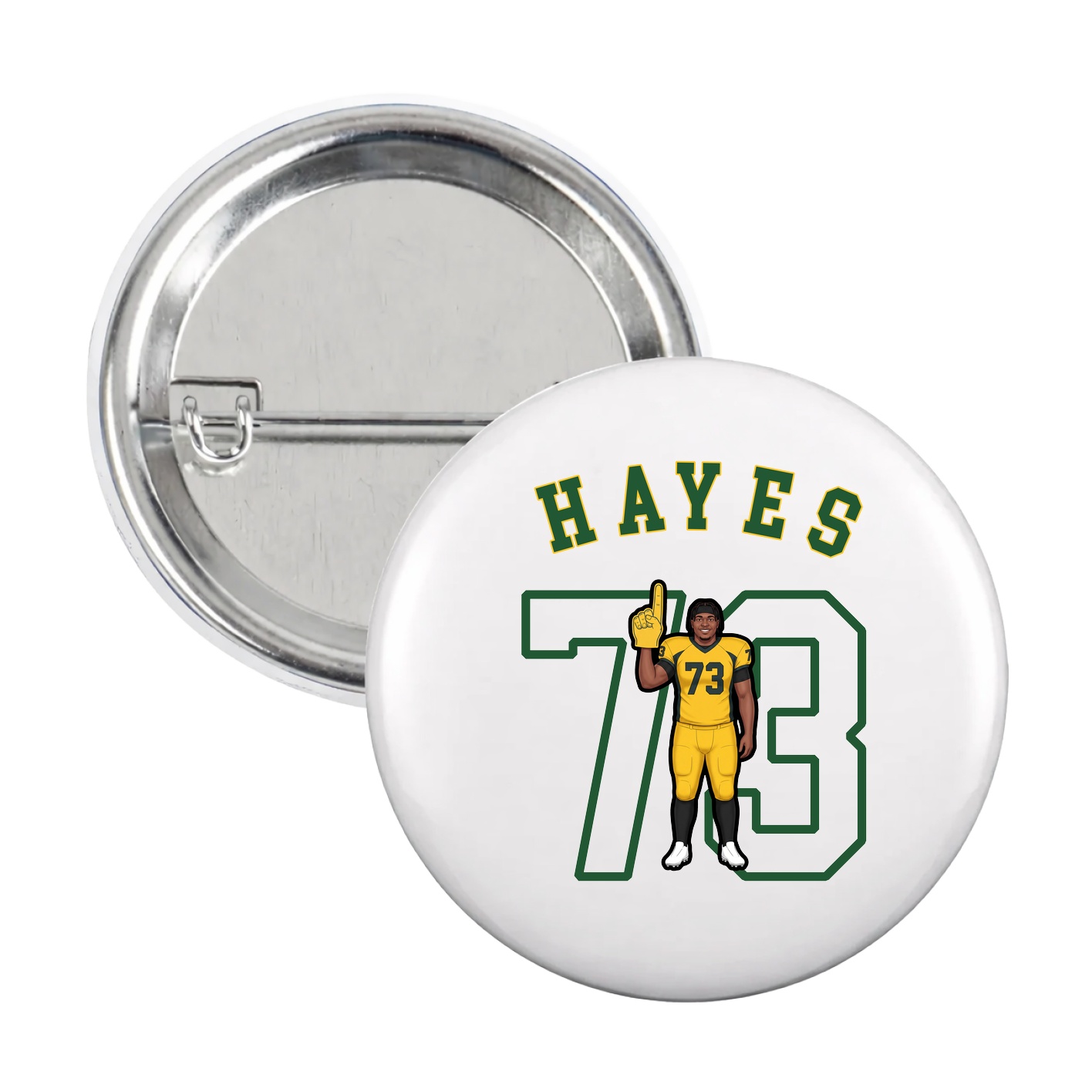 Game Day Button — Shirsey Arch in White