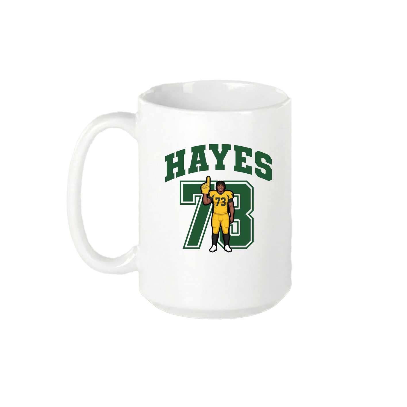 15oz Coffee Mug — Number in White