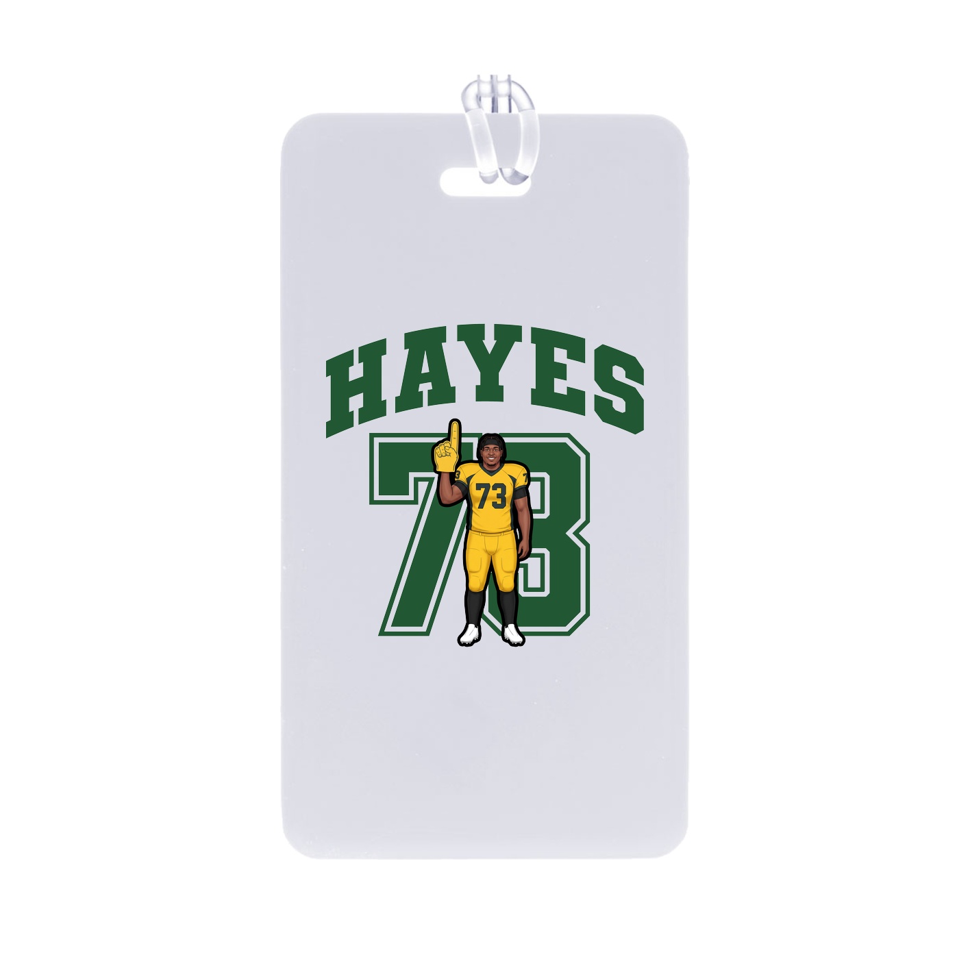 Bag Tag — Number in Classic