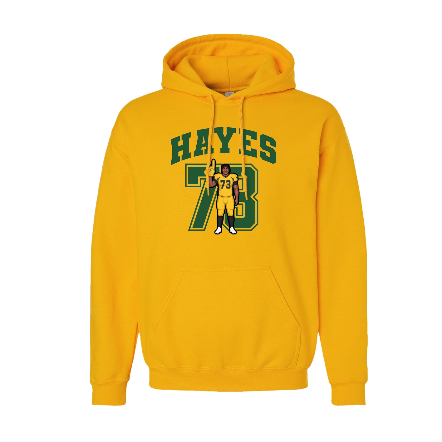 Hoodie — Number in Gold