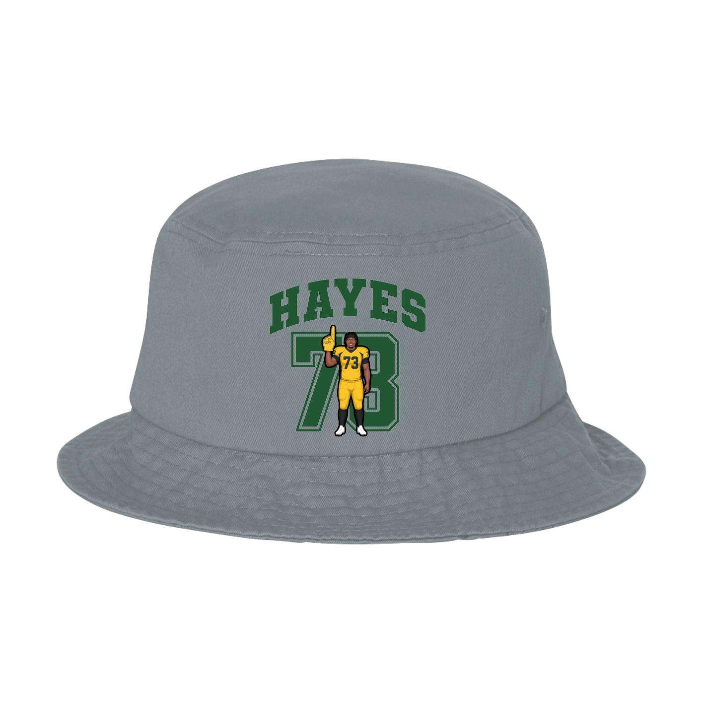 Bucket Cap — Number in Grey