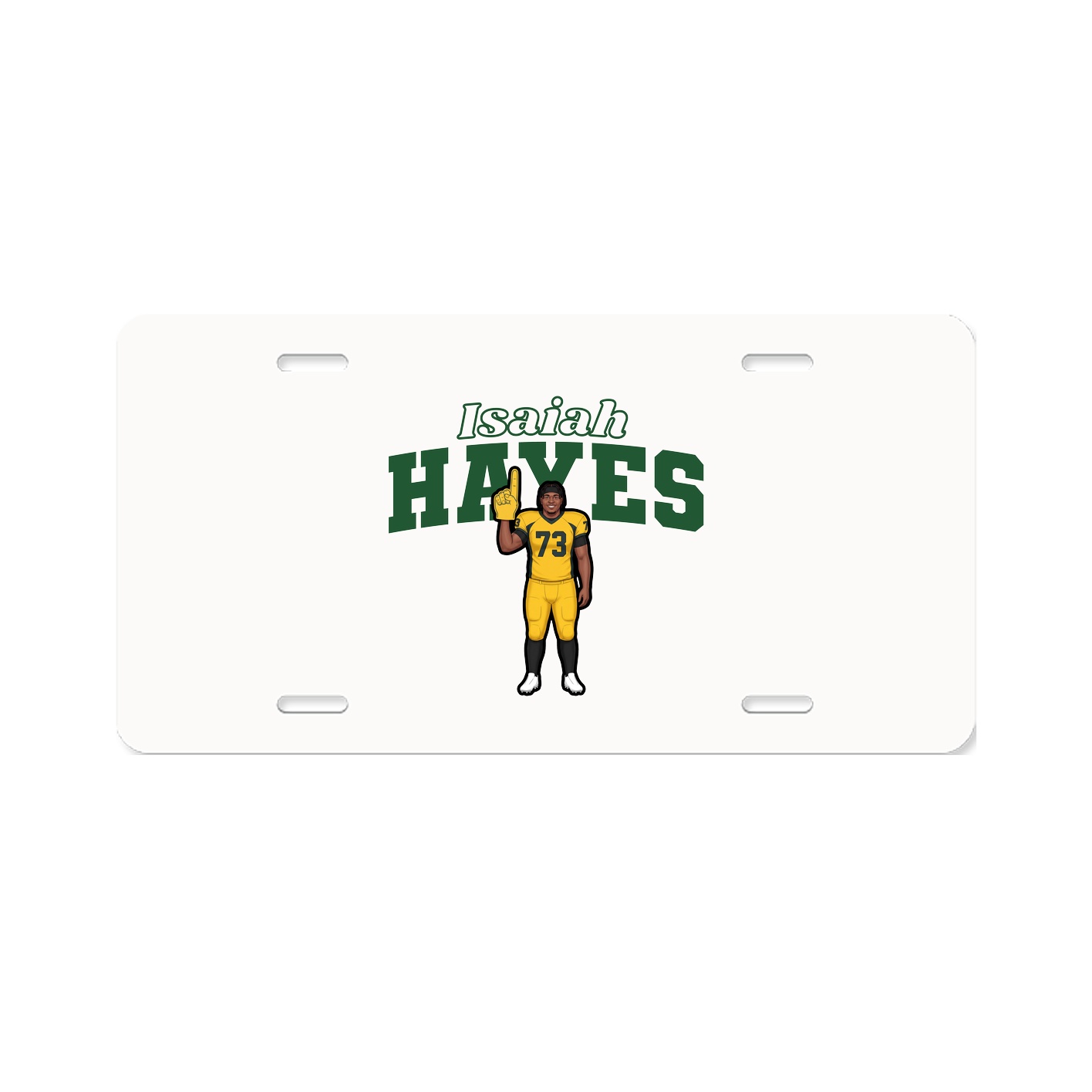 License Plate — Name Arch in Classic