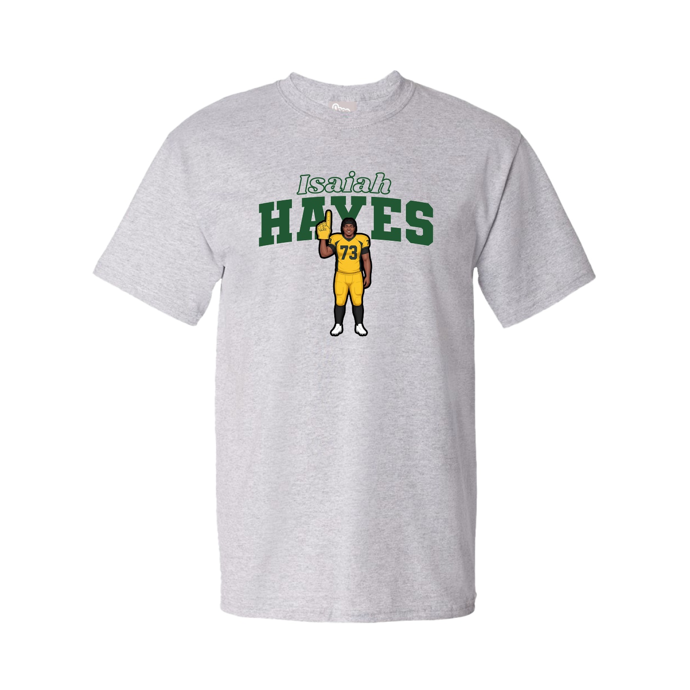 Youth Tee — Name Arch in Grey