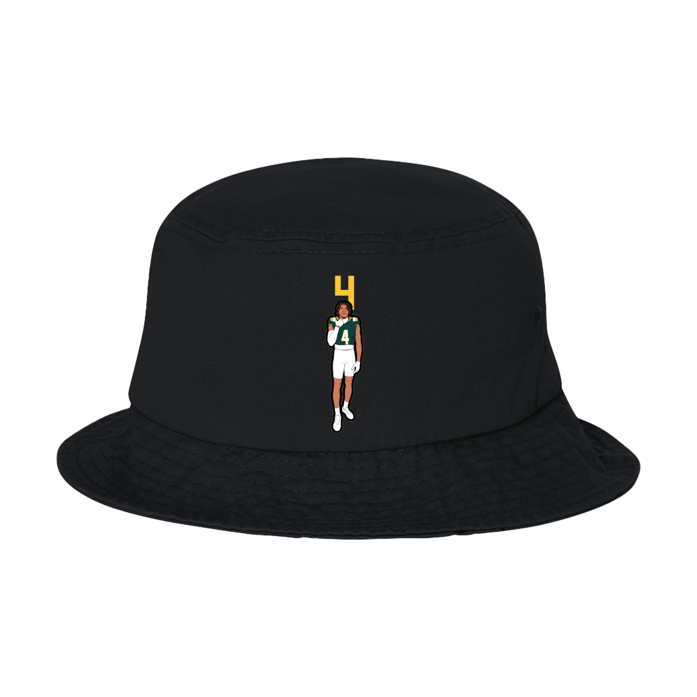 Bucket Cap — Number Top in Black