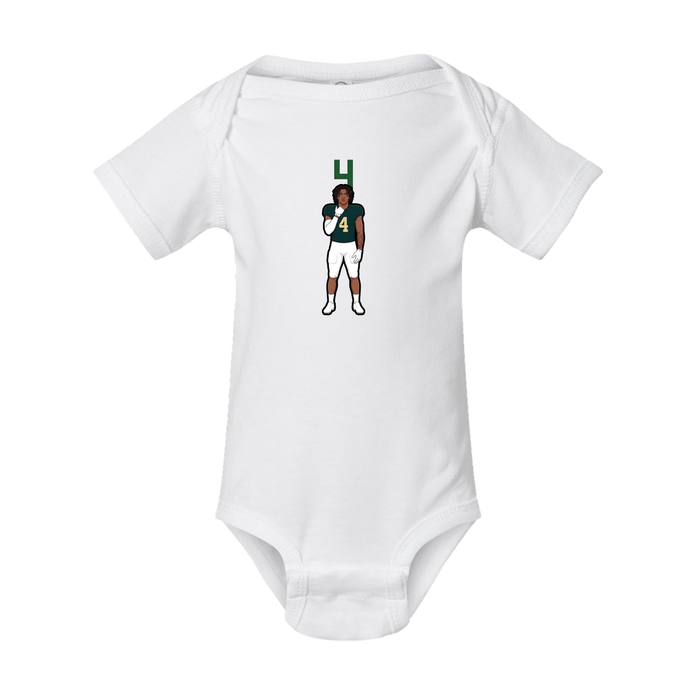 Baby Onesie — Number Top in White
