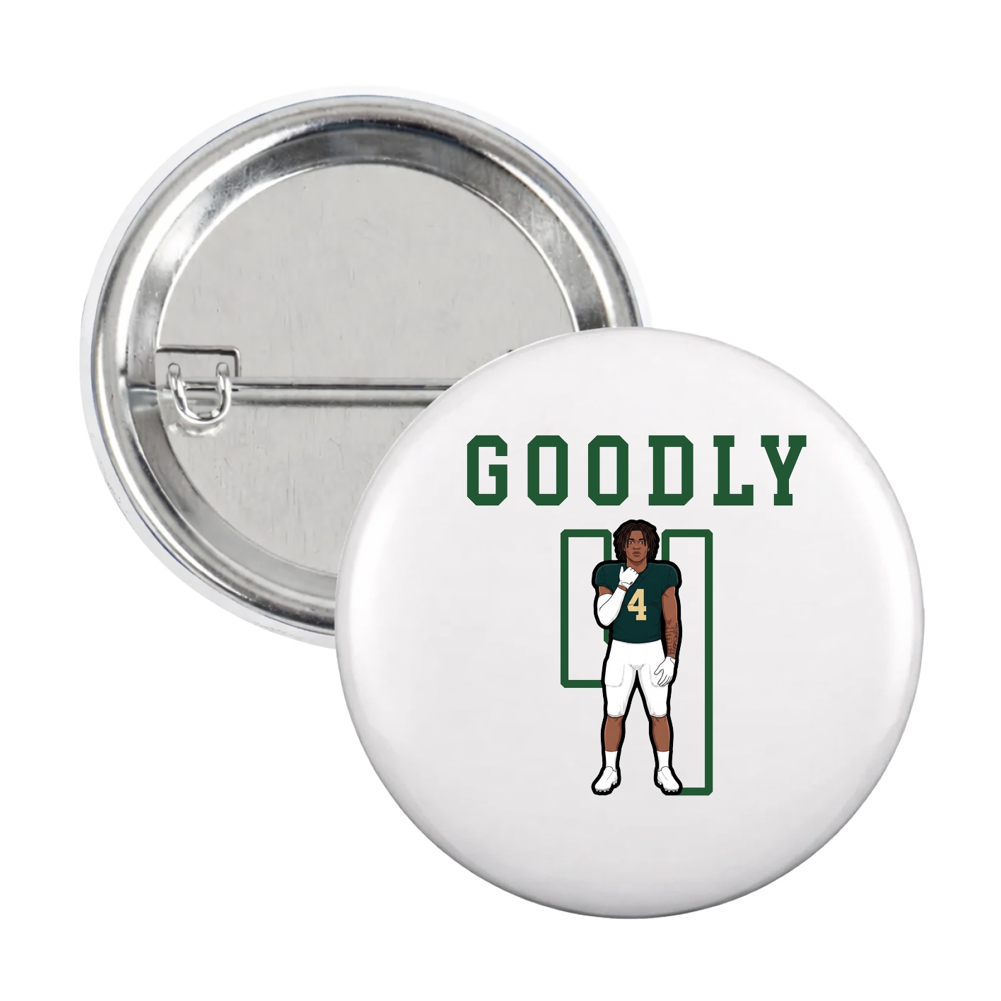 Game Day Button — Shirsey in White