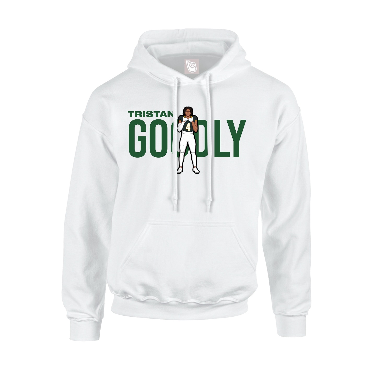 Hoodie — Player Name in White