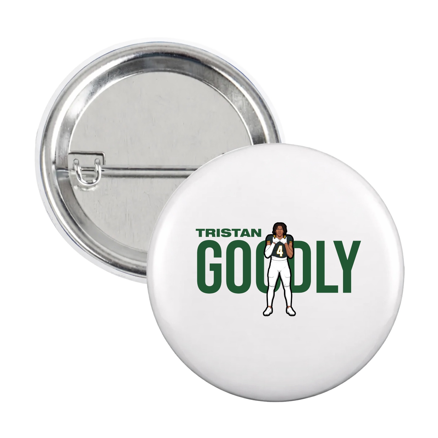 Game Day Button — Player Name in White