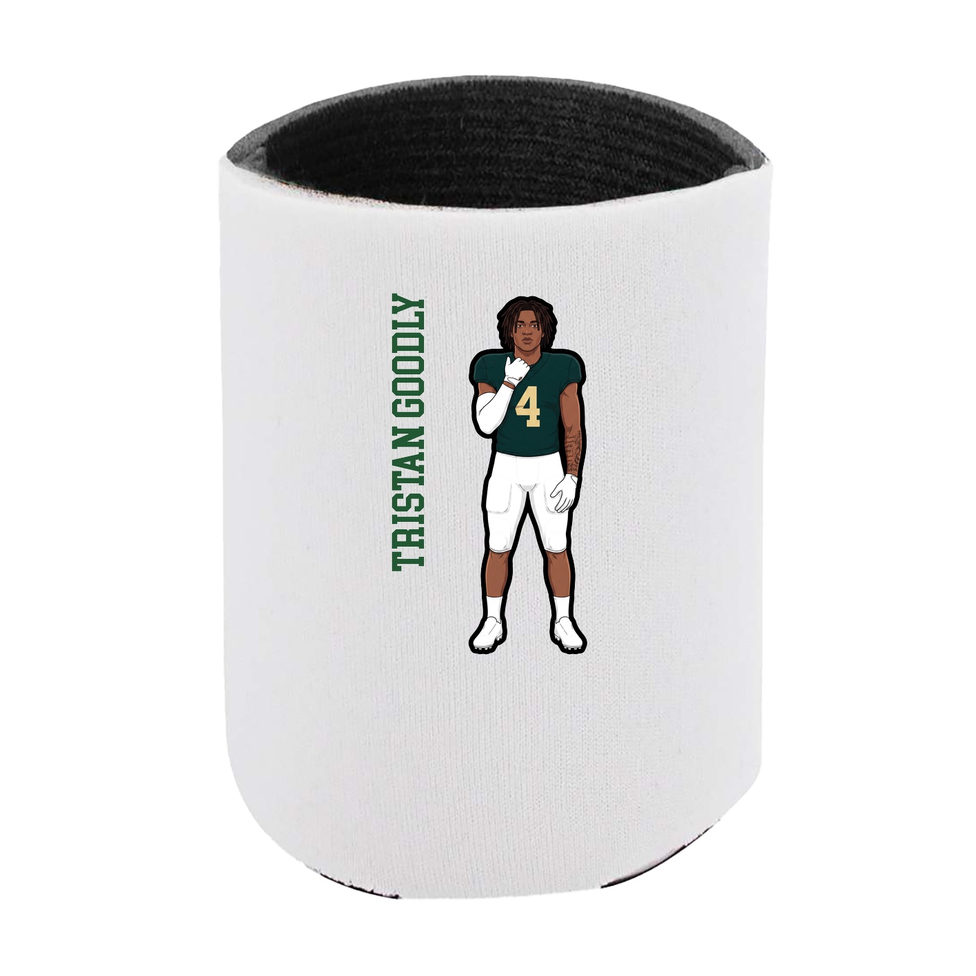 Can Holder — Name Vertical in White