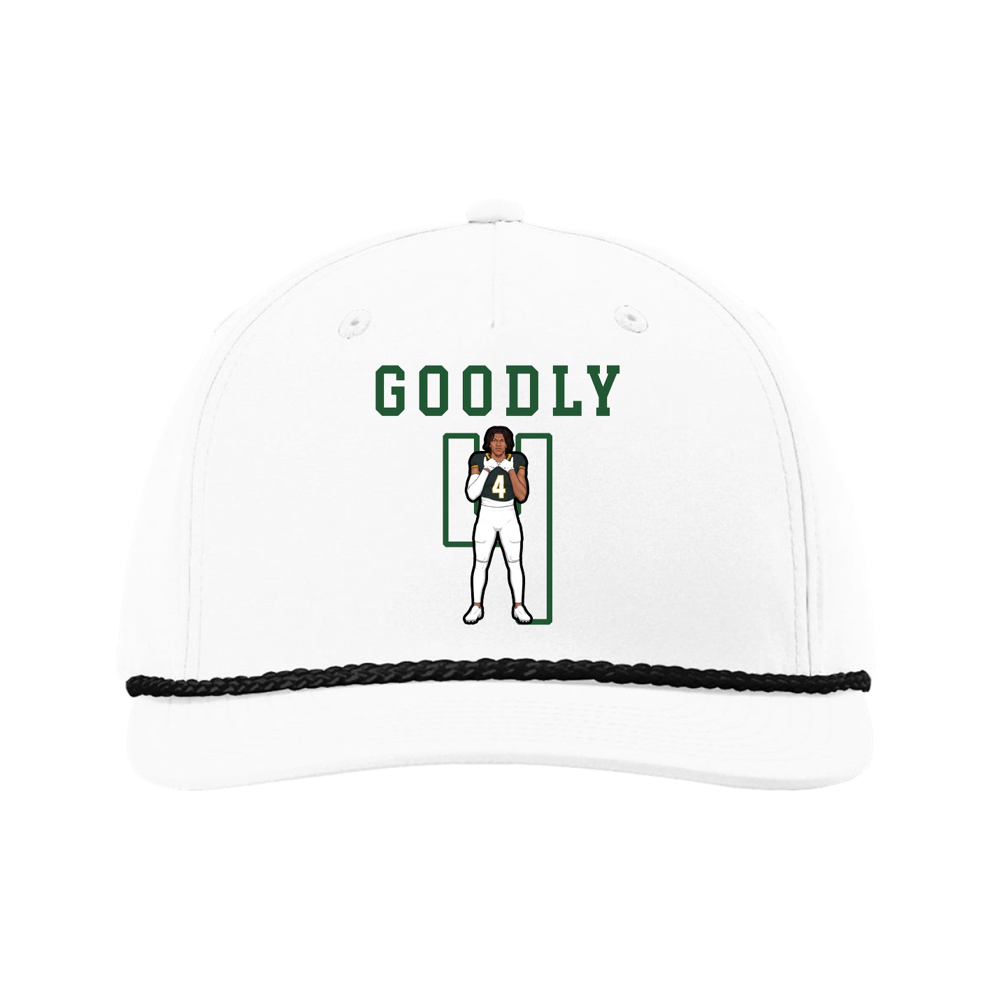 Five-Panel Classic Rope Cap — Shirsey in White