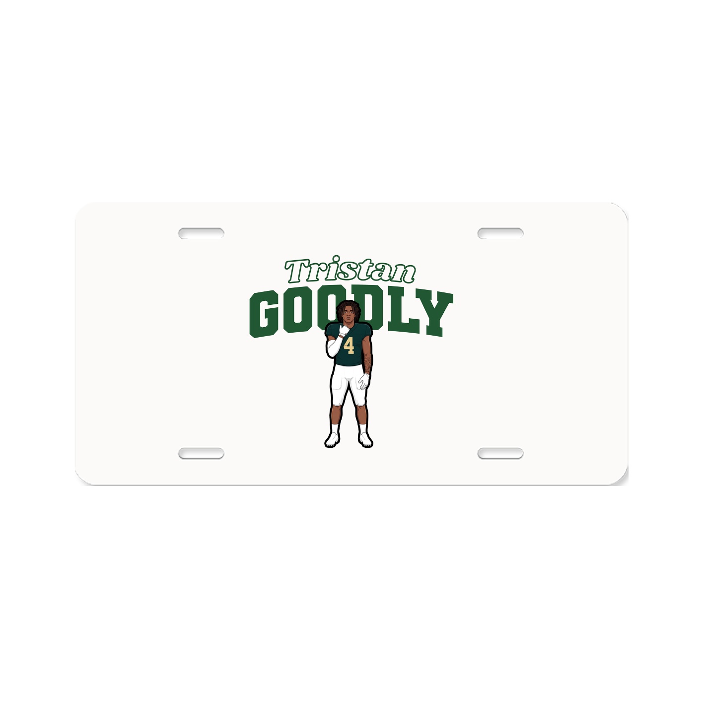 License Plate — Name Arch in Classic