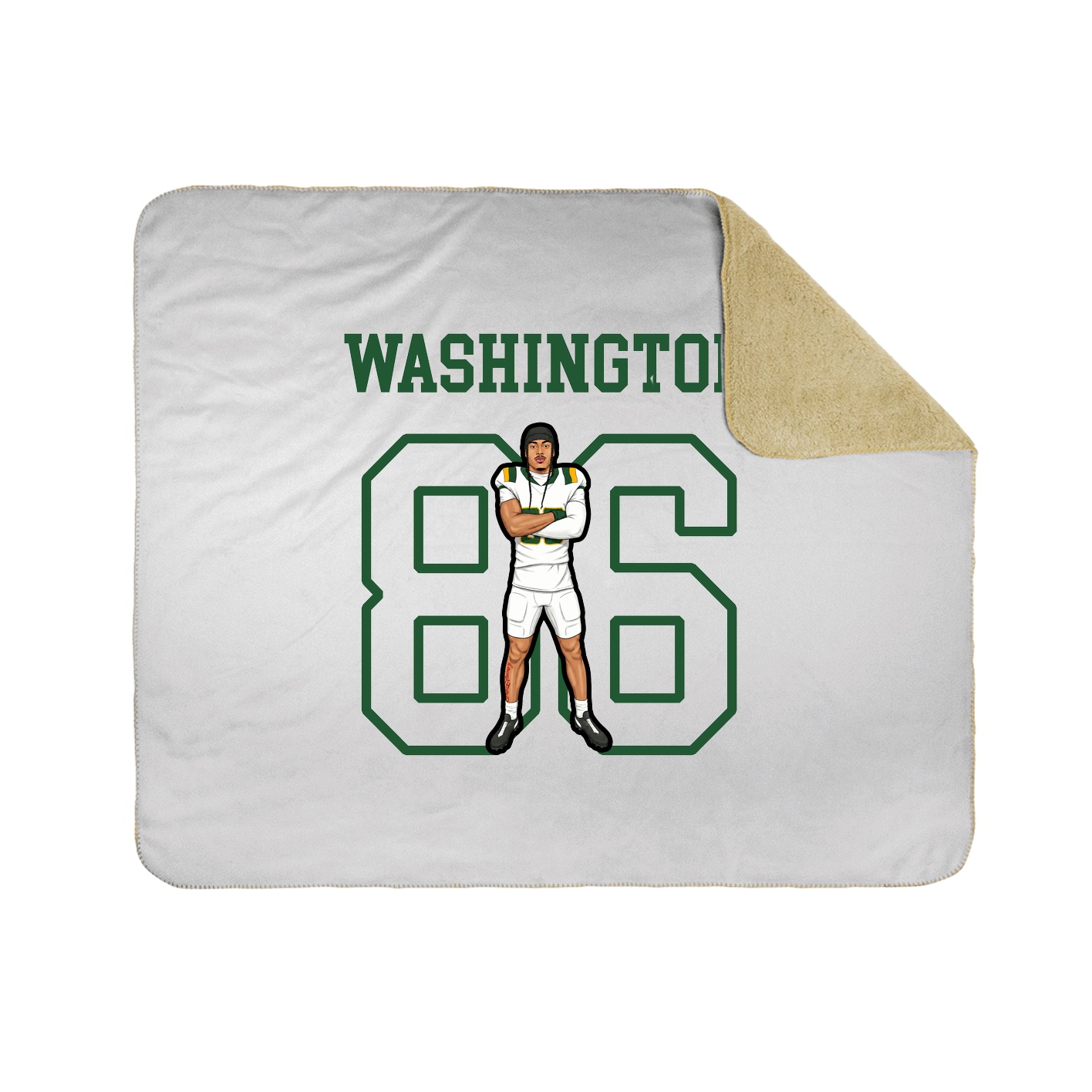 Throw Blanket — Shirsey in White
