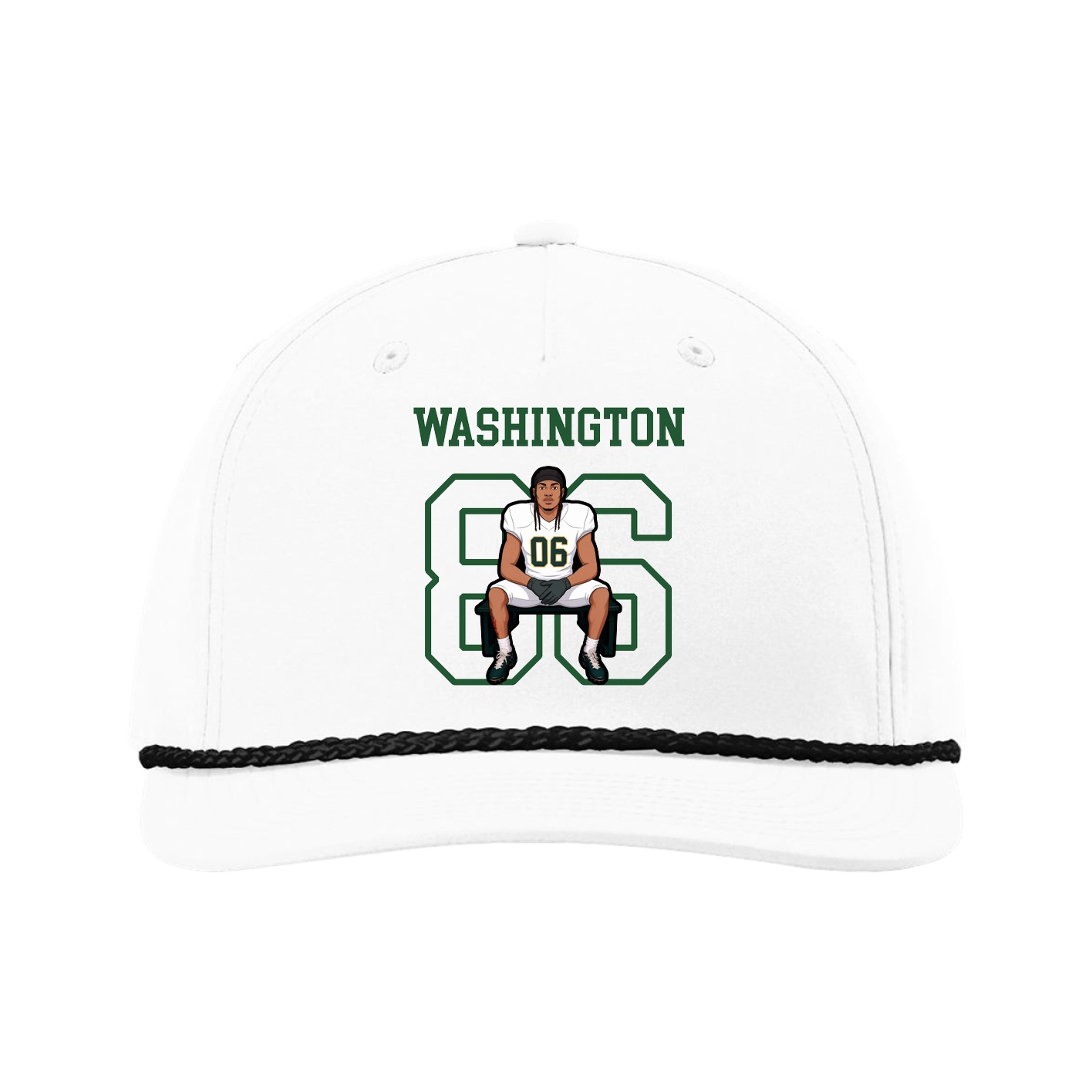 Five-Panel Classic Rope Cap — Shirsey in White