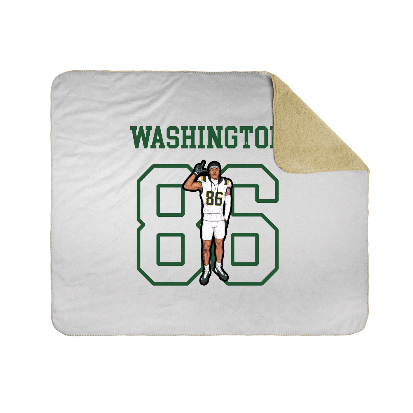 Throw Blanket — Shirsey in White