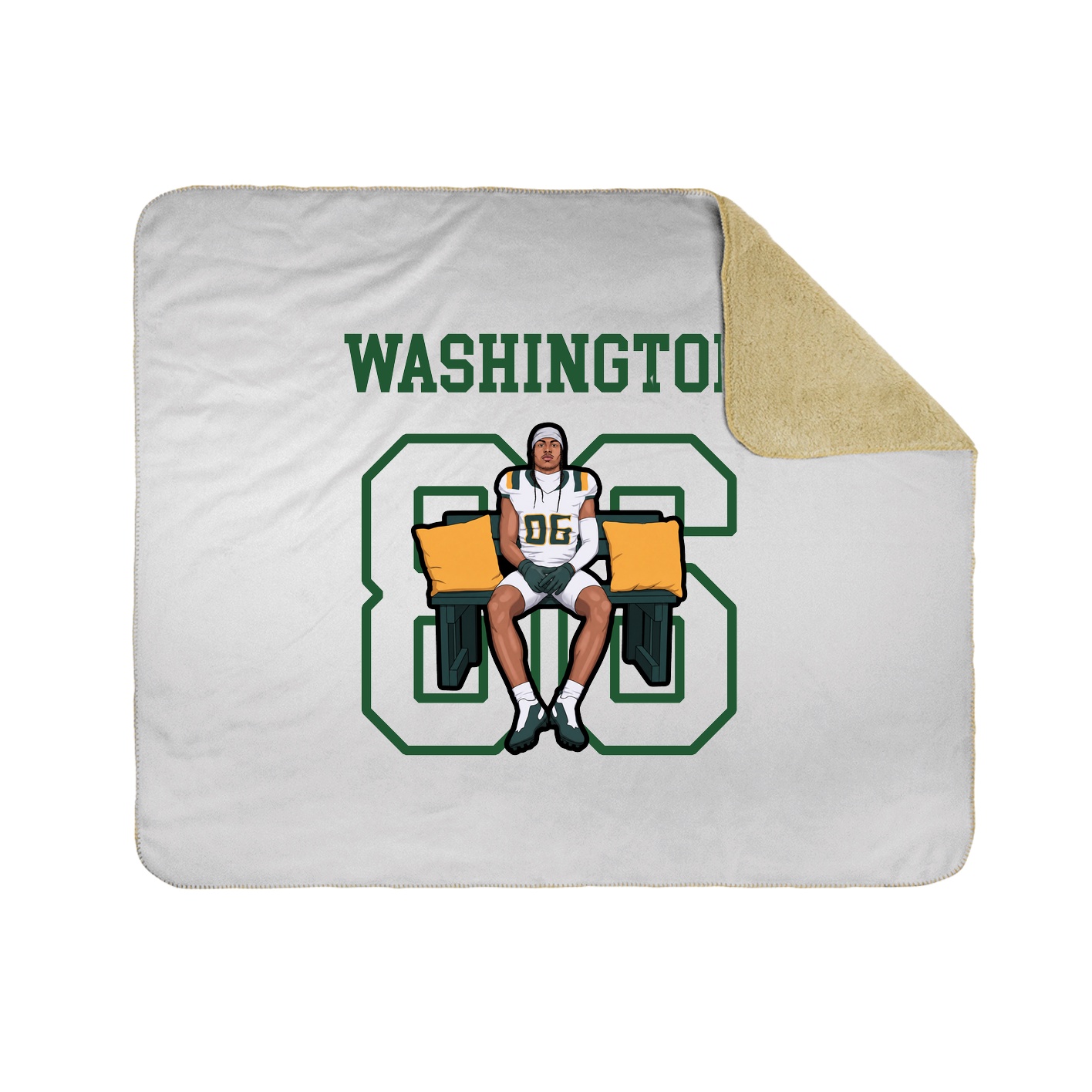 Throw Blanket — Shirsey in White