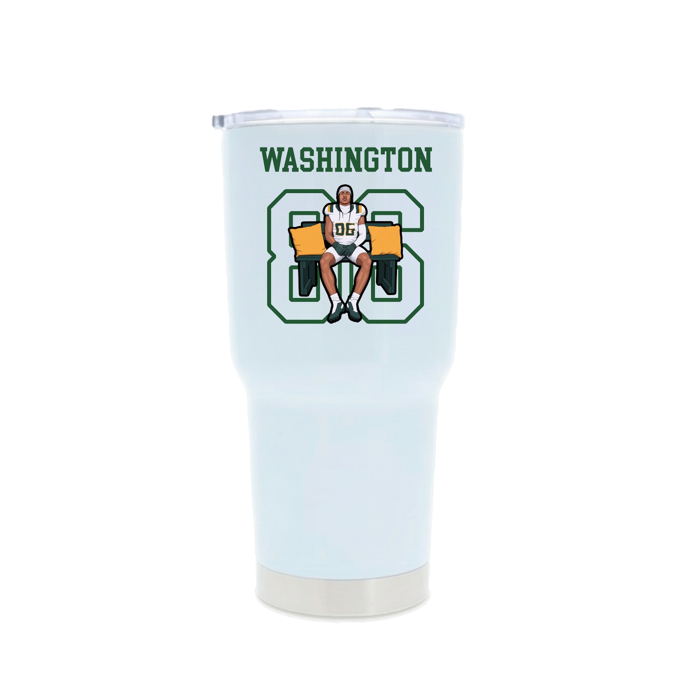 30oz Stainless Steel Tumbler — Shirsey in White