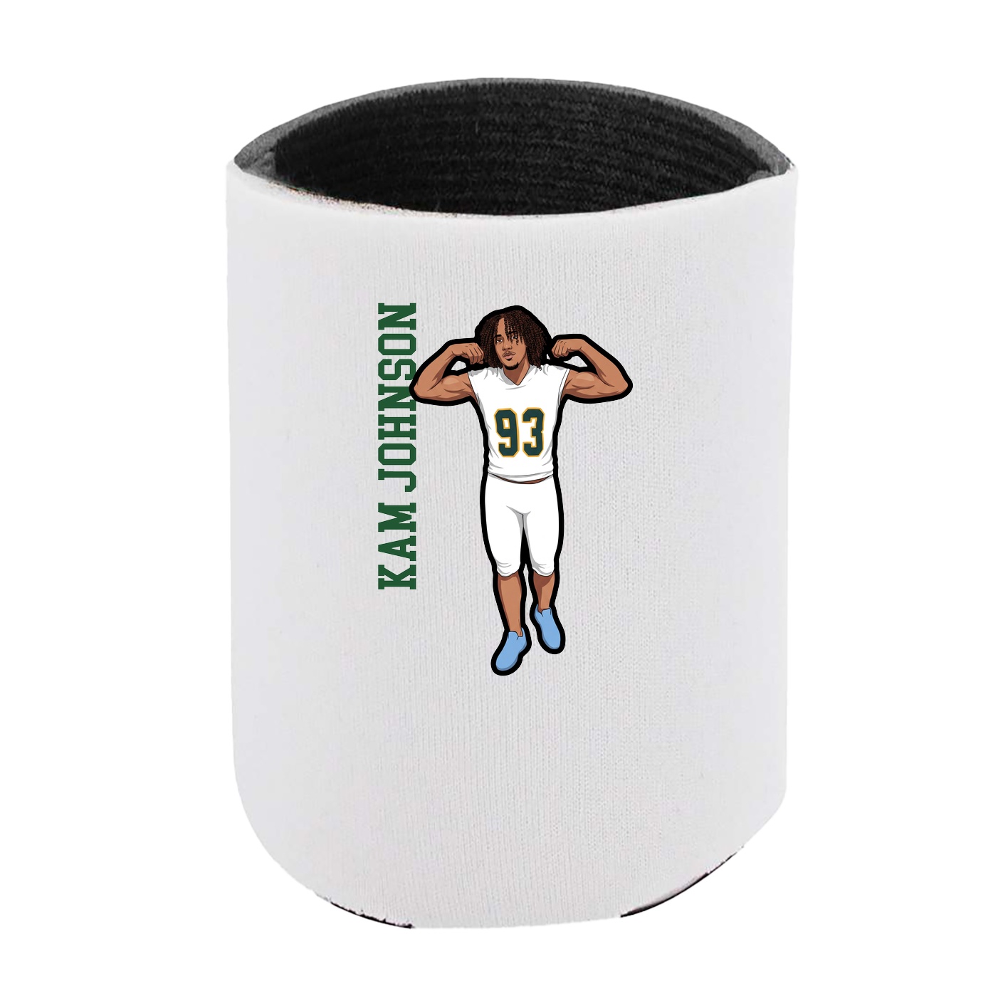 Can Holder — Name Vertical in White