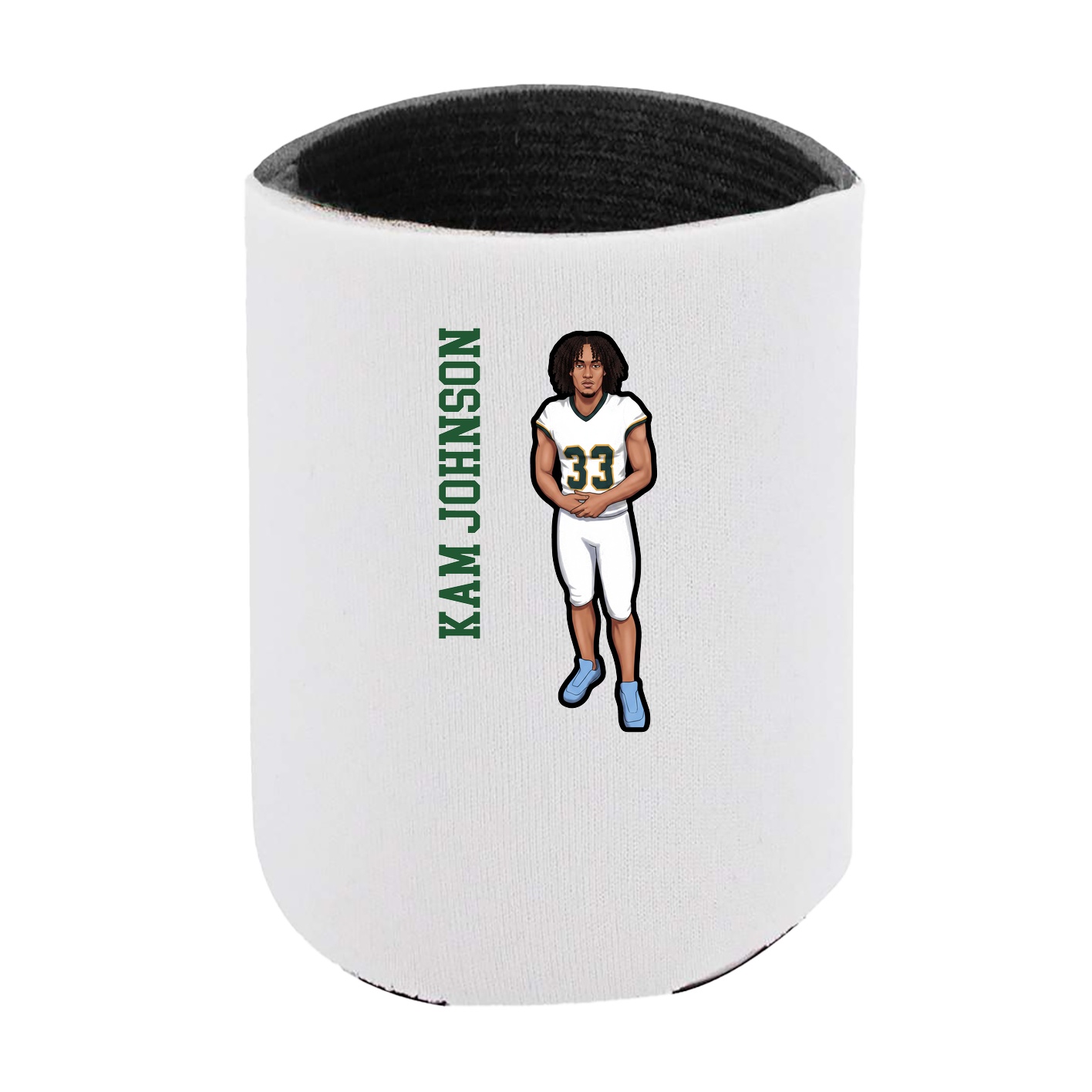 Can Holder — Name Vertical in White