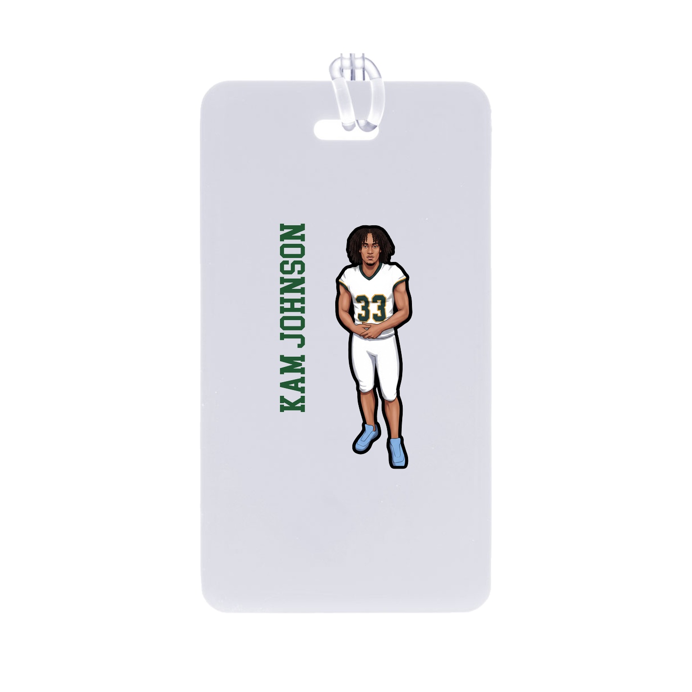 Bag Tag — Name Vertical in Classic