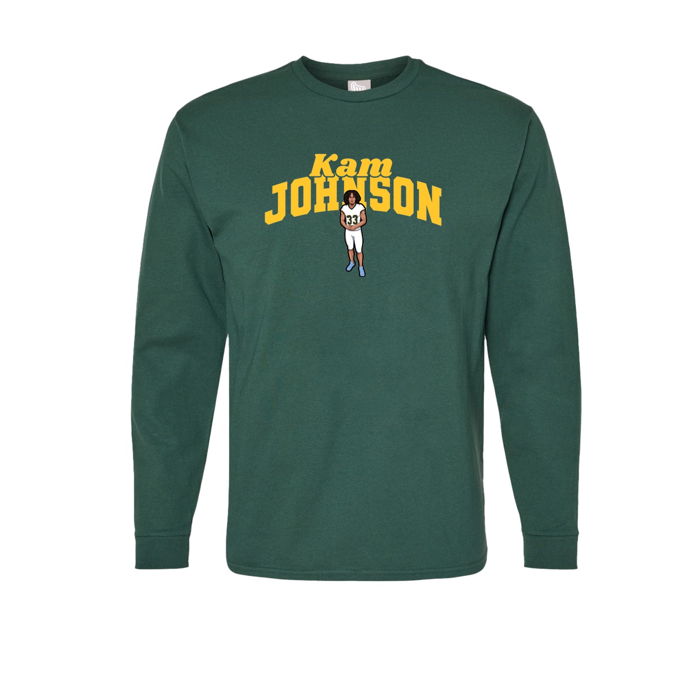 Long Sleeve Tee — Signature Arch in Green