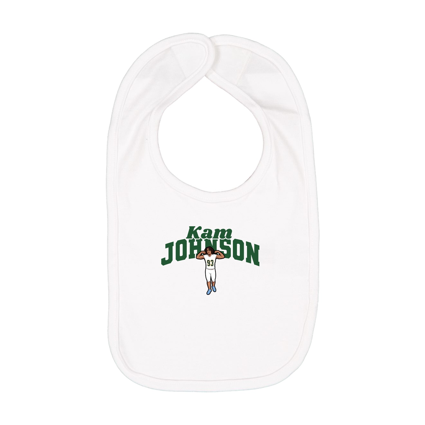 Infant Bib — Signature Arch in White