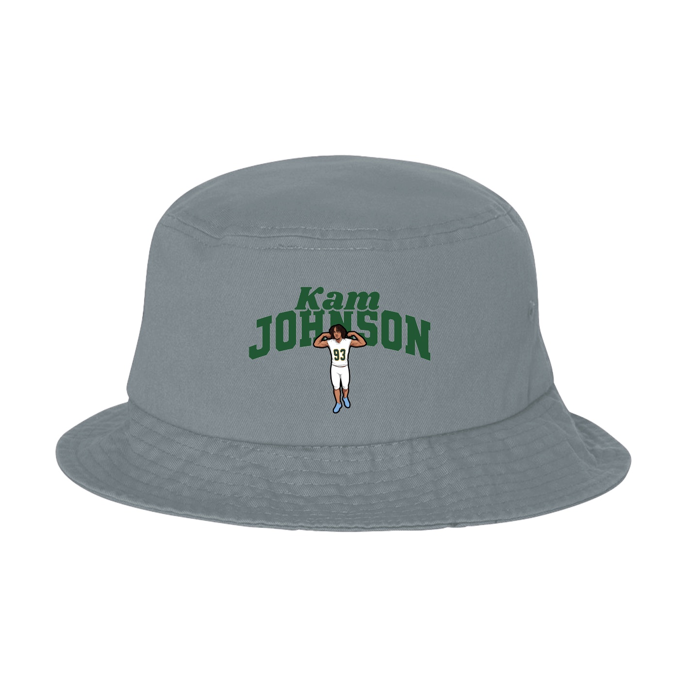Bucket Cap — Signature Arch in Grey