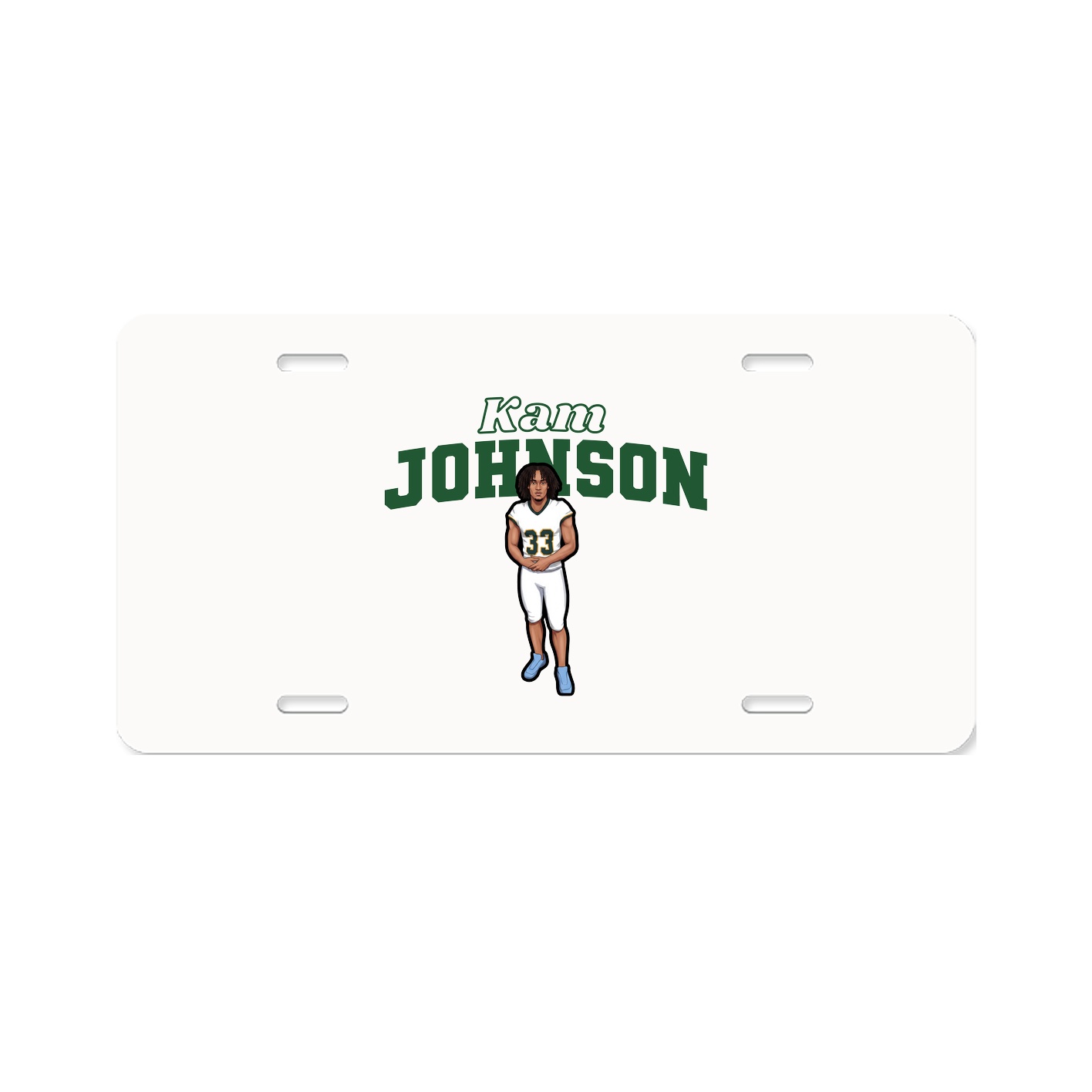 License Plate — Name Arch in Classic