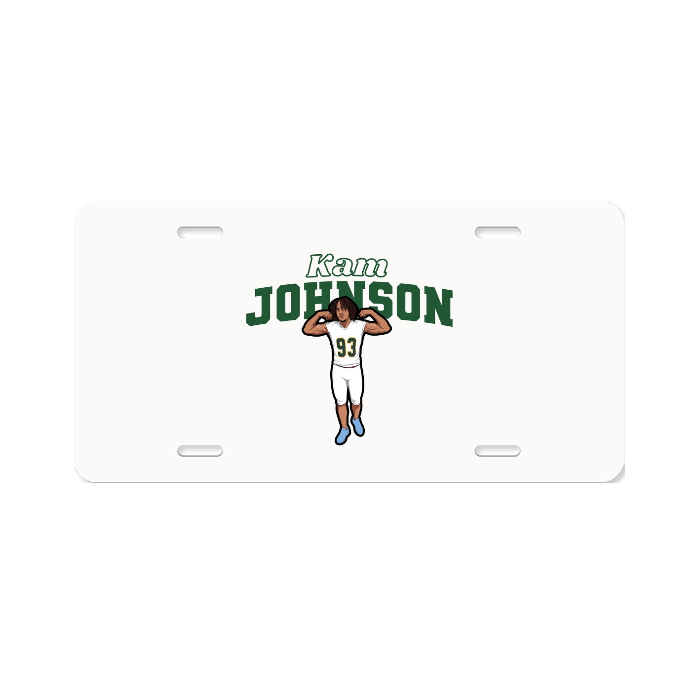 License Plate — Name Arch in Classic
