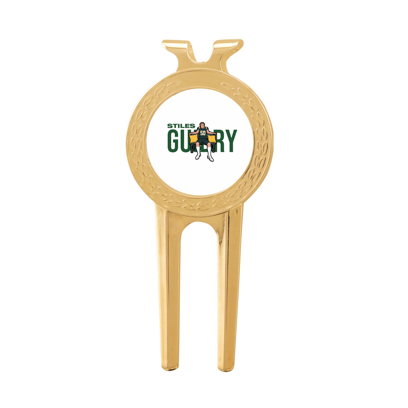 Divot Tool with Ball Marker — Player Name in Classic
