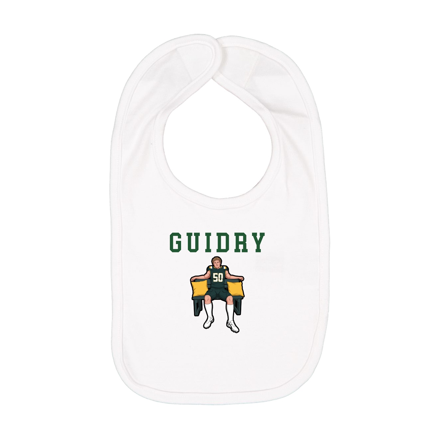 Infant Bib — Shirsey in White