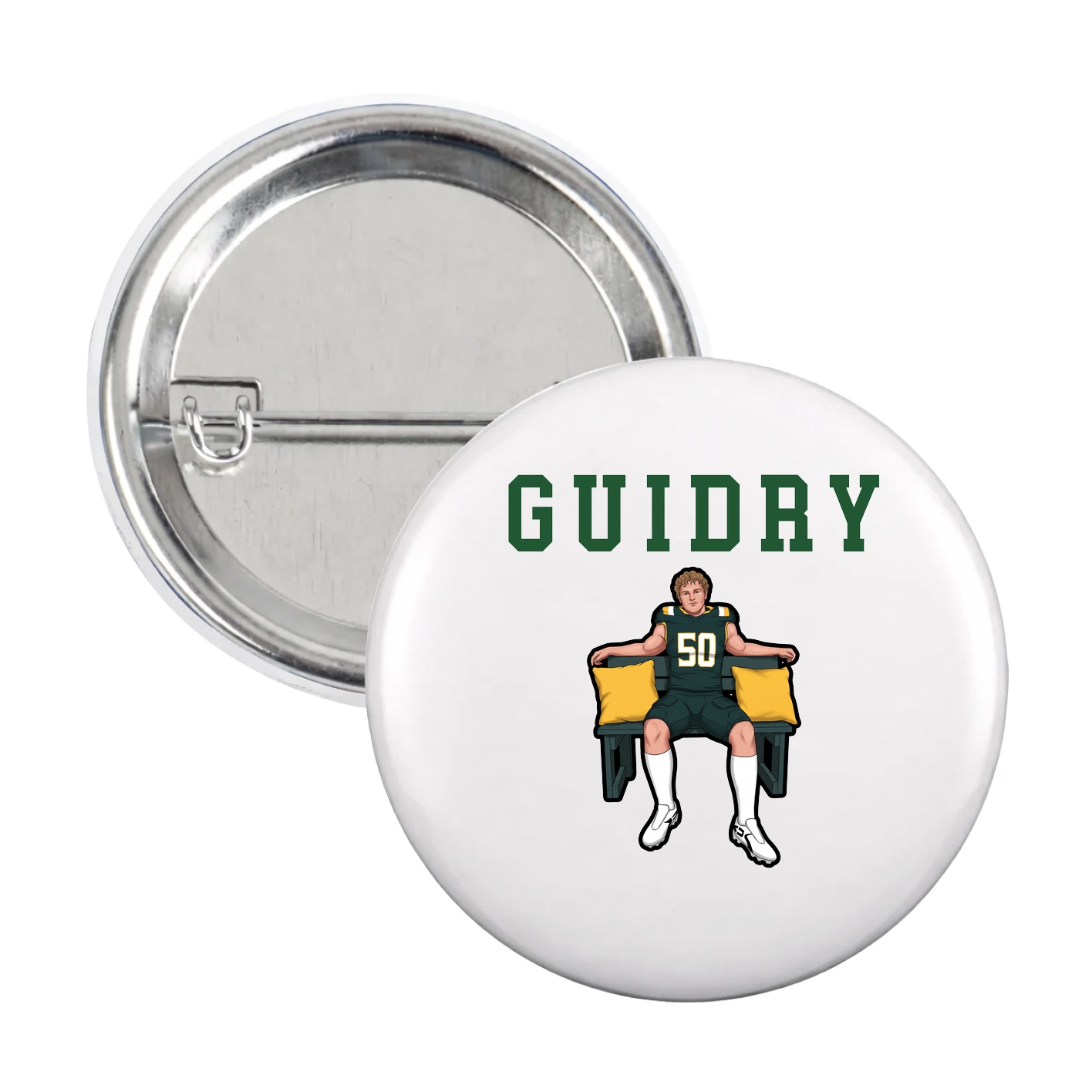 Game Day Button — Shirsey in White