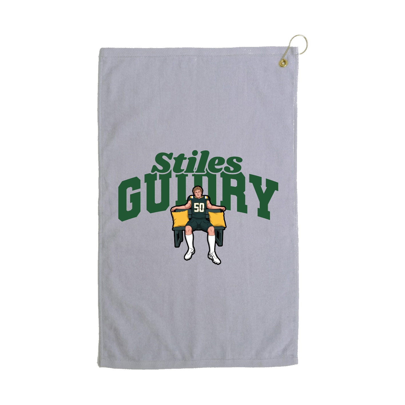 Golf Towel — Signature Arch in Grey