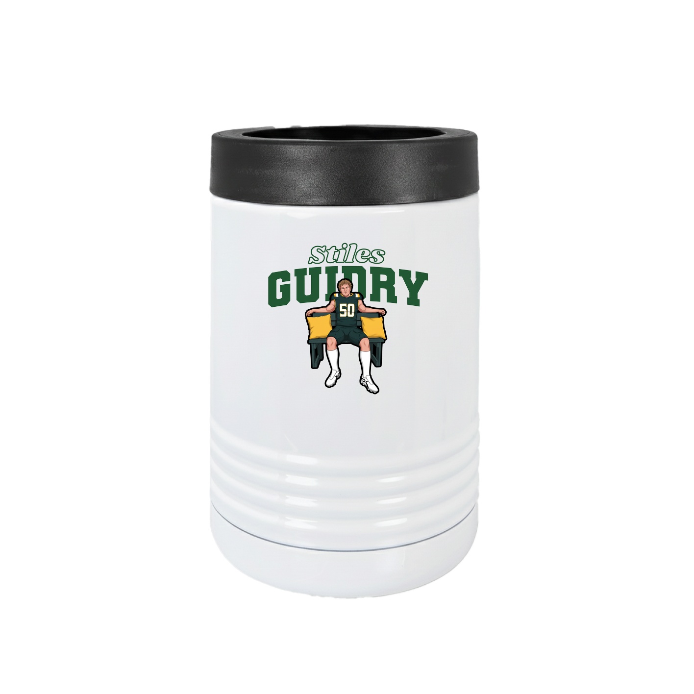 Beverage Holder — Name Arch in White