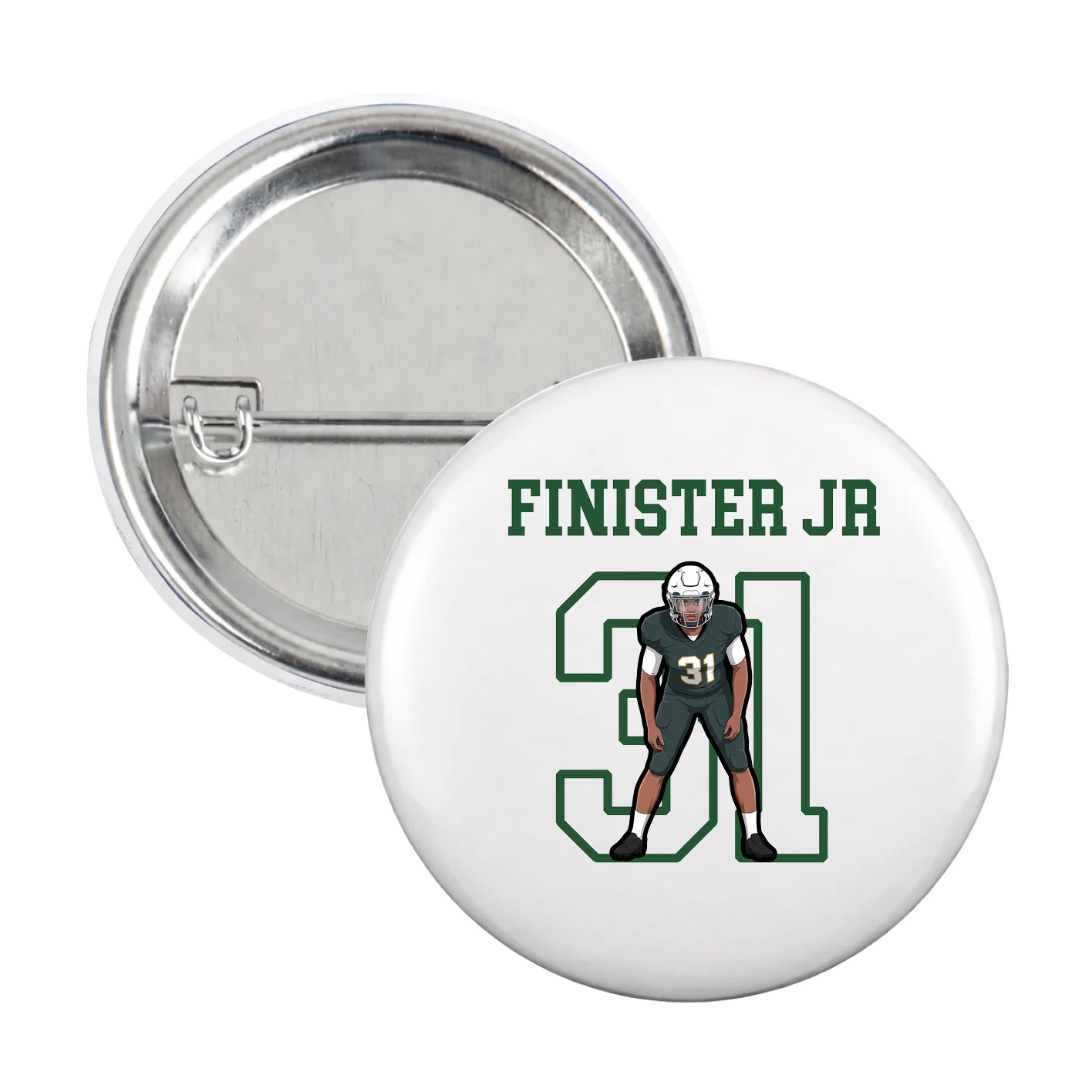 Game Day Button — Shirsey in White