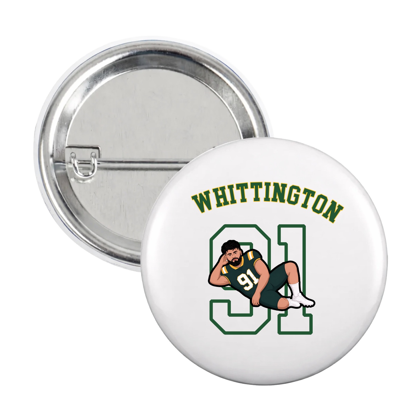 Game Day Button — Shirsey Arch in White