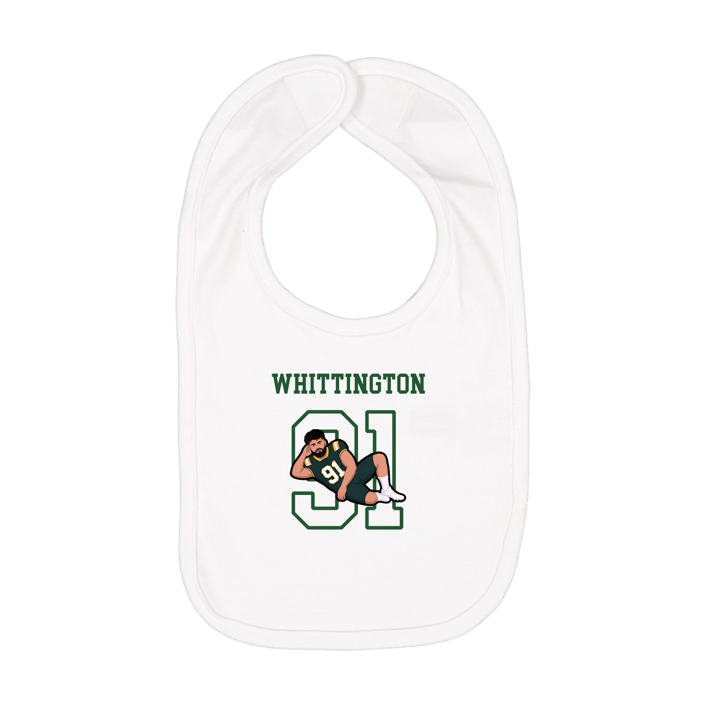 Infant Bib — Shirsey in White